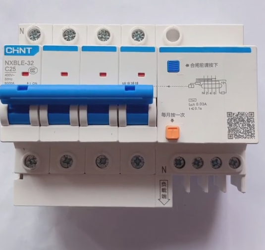 Chint NXBLE32-4PC25 residual current operated circuit breaker​