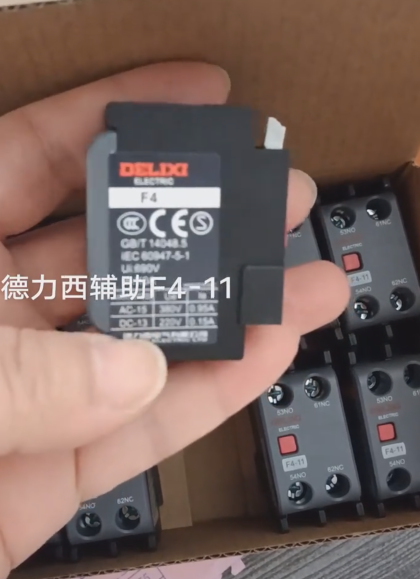 Delixi Contactor Auxiliary Contact F4-11