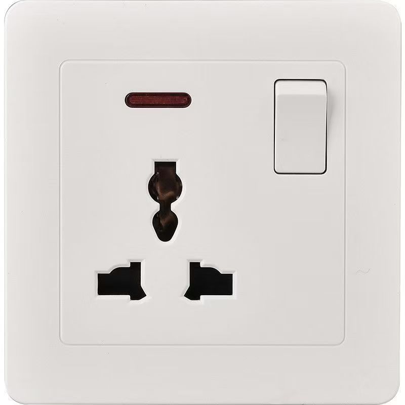 single-switch three-hole socket