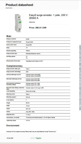 Schneider Electric_Surge-Arrester-Easy9_EZ9L33120