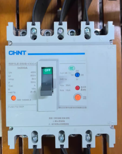 CHINT NM1LE-250S-4300-200A MCCB