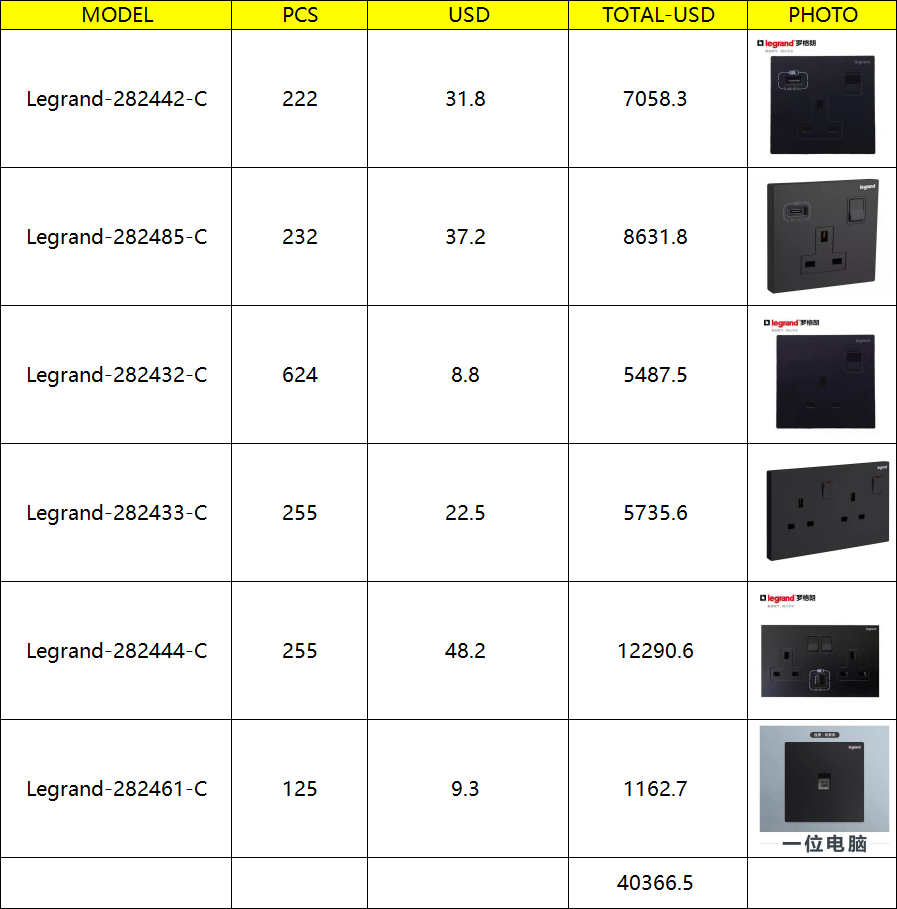 Legrand Galion Matt Black Universal Socket