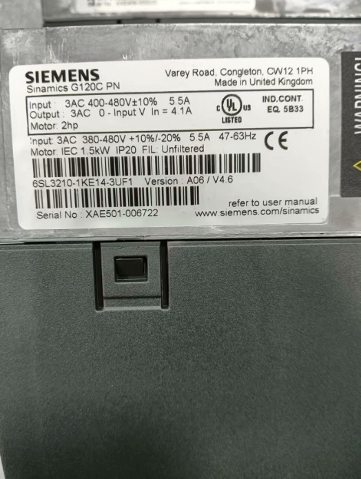 SIEMENS SINAMICS 6SL3120-1KE14-3UF1
