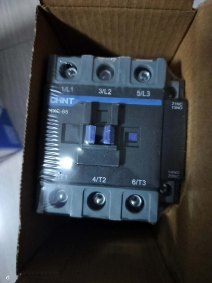 NXC-65 from the Kunlun Series by CHINT Electric is a 3-pole AC contactor, rated at 65A in the NXC series. The full model is typically expressed as NXC-65 [Coil Voltage] [Frequency]