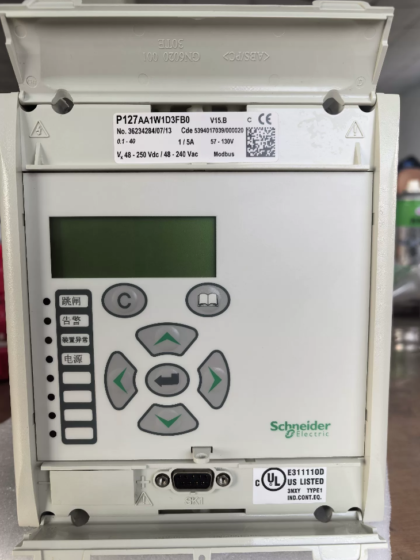 Schneider P127AA1W1D3FB0 is a multifunctional digital protection relay from Schneider Electric under the MiCOM P127 series, belonging to the MiCOM Px20 product line. It is mainly used for overcurrent and earth fault protection in medium-voltage and high-voltage power systems, and is particularly suitable for feeder protection applications.