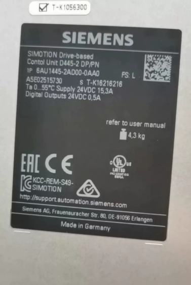 siemens 6AU1445-2AD00-0AA0 (SIMOTION D445-2 DP/PN)