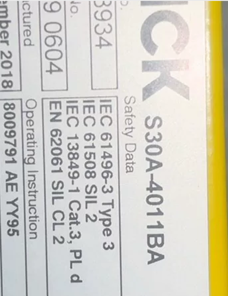 SICK S30A-4011BA Safety Laser Scanner