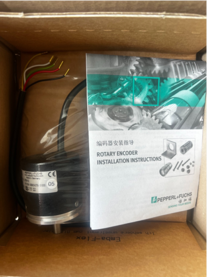 Pepperl+Fuchs (P+F) Encoder RVI50N-09BK0A3TN-01000-052412 This is a Pepperl+Fuchs (P+F) encoder, not a Beckhoff product. Full Model: RVI50N-09BK0A3TN-01000 Order No.: 052412 (the trailing digits represent the order number).