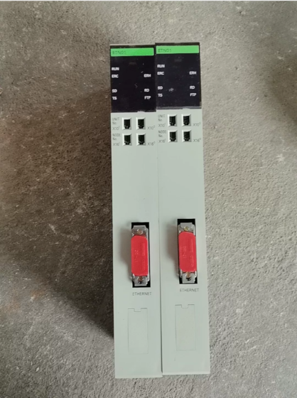 Omron CV500-ETN01 Ethernet Unit This is a 10 Mbps Ethernet communication module for CV-series PLCs. It supports TCP/IP, UDP/IP, FINS protocols and FTP server functions, enabling data communication between PLCs, host computers and other PLC devices.