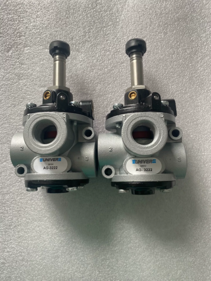 Univer AG-3232 Vacuum Poppet Valve The AG-3232 is a 3/2-way normally closed vacuum poppet valve. It adopts electric solenoid control with vacuum pilot operation and features G3/4" port size. It is ideal for vacuum systems requiring high flow rate and high cycle frequency.