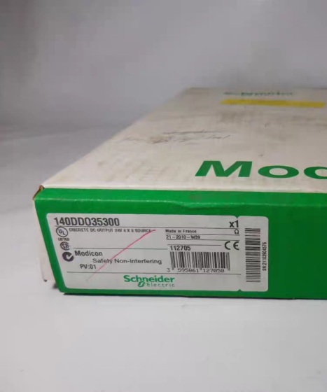 The 140DDI35300 is a 32-channel 24VDC digital input module of Schneider Modicon Quantum series. It adopts sourcing (PNP) positive logic with 4 isolated groups of 8 channels each and a response time