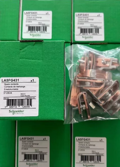 LA5FF431 is a 3-pole main contact repair kit belonging to Schneider Electric TeSys F series. It is a consumable replacement accessory for AC contactors, specially designed for medium & low current contactors in F series LA5FF431 is a 3-pole main contact repair kit belonging to Schneider Electric TeSys F series. It is a consumable replacement accessory for AC contactors, specially designed for medium & low current contactors in F series