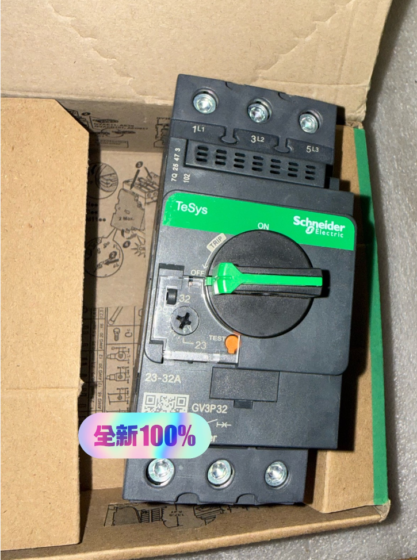 Schneider GV2P32 Motor Circuit Breaker The GV2P32 is a 3-pole thermal-magnetic motor circuit breaker (MPCB) from Schneider TeSys GV2 series. It features an adjustable current setting of 24-32A, Schneider GV2P32 Motor Circuit Breaker The GV2P32 is a 3-pole thermal-magnetic motor circuit breaker (MPCB) from Schneider TeSys GV2 series. It features an adjustable current setting of 24-32A,
