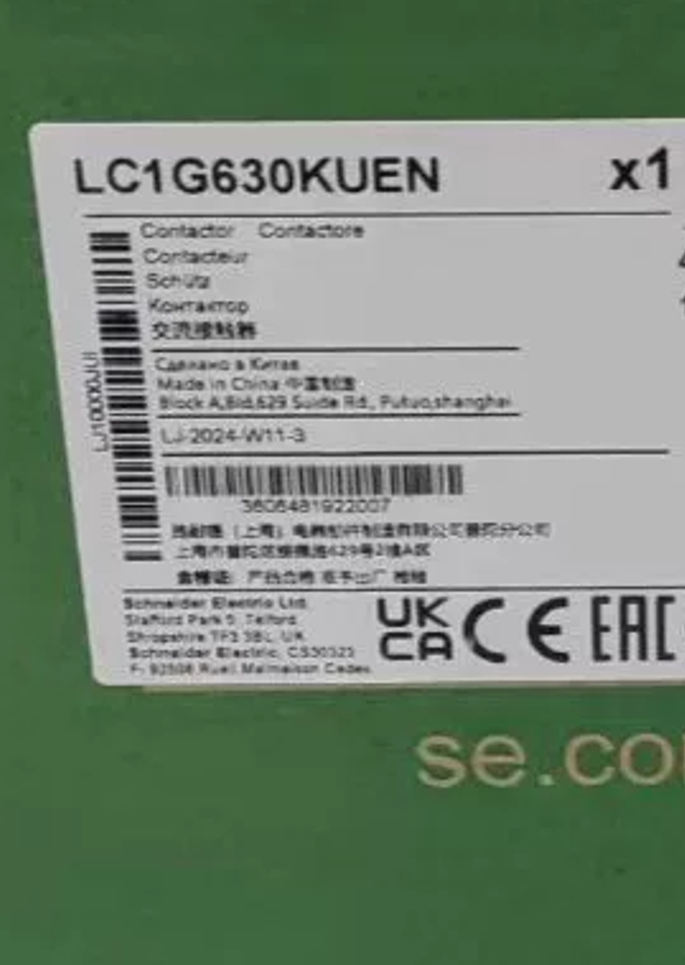 Schneider LC1G630KUEN Contactor 