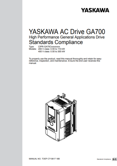 Yaskawa CIPR-GA70B4160