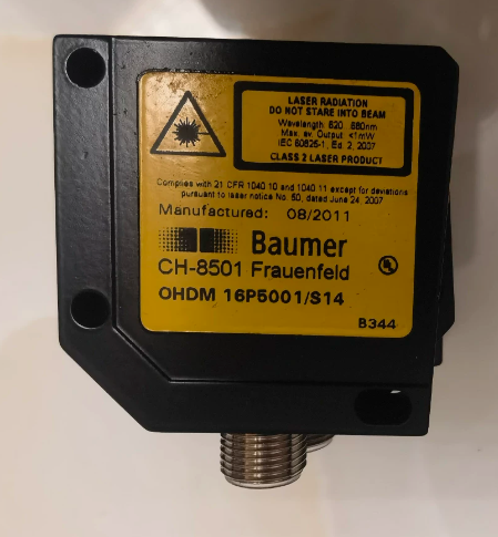 Baumer FHDM 16P5001/S14 Diffuse Photoelectric Sensor with Background Suppression
