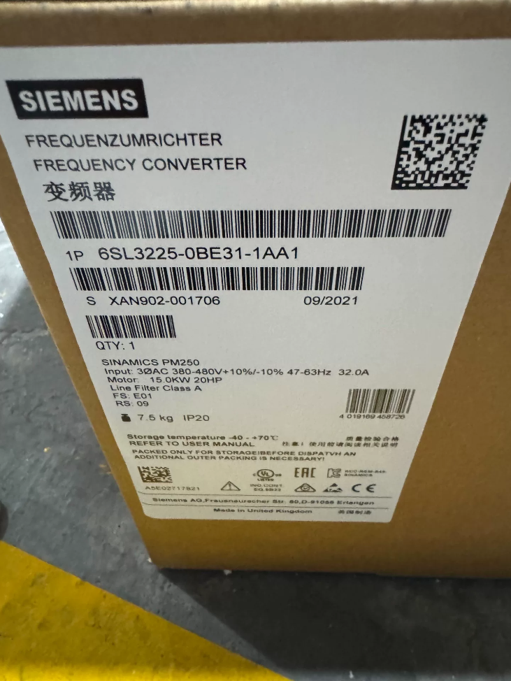 Siemens Power Module  6SL3225-0BE31-1AA1