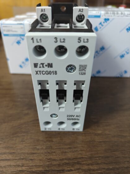 Eaton XTCG018C00AO Eaton‑Moeller AC Contactor The last character is letter O, not digit 0; belongs to XTCG sub‑series of Eaton XT‑range IEC contactors.