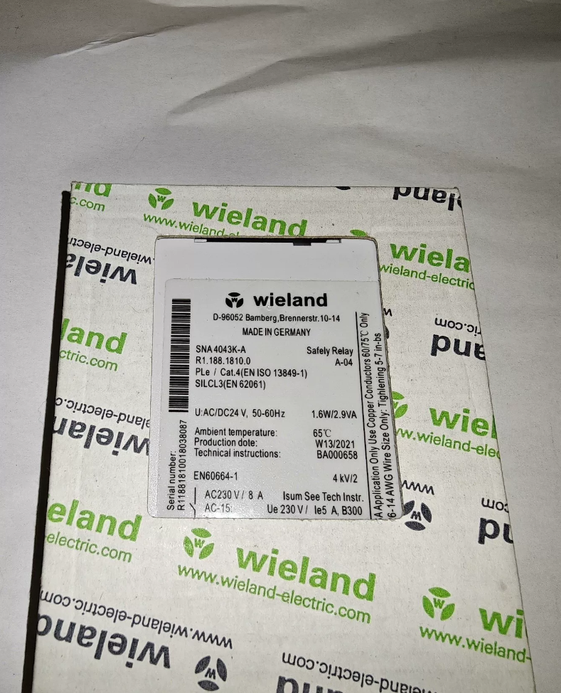 Wieland SNA-4053-K-A Safety Relay