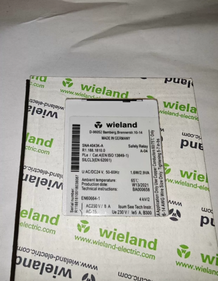 Wieland SNA‑4053‑K‑A Safety Relay
