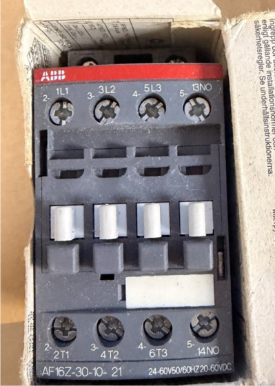 ABB AF16Z-30-10-21 Contactor Original Factory Order No.: 1SBL176001R2110
