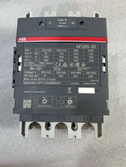 ABB AF265‑30‑11‑13 Contactor Order No.: 1SFL547002R1311;Material No.: 10157171 ABB AF265‑30‑11‑13 Contactor Order No.: 1SFL547002R1311;Material No.: 10157171