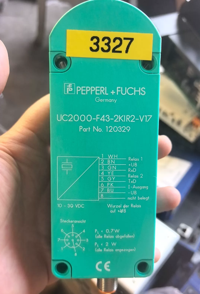 Pepperl+Fuchs UC2000-F43-2KIR2-V17 Ultrasonic Sensor