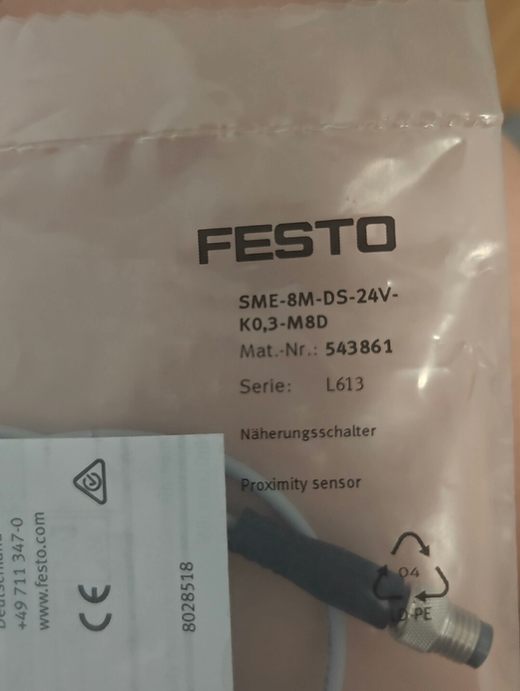 FESTO SME-8M-DS-24V-K-0.3-M8D Cylinder Magnetic Switch