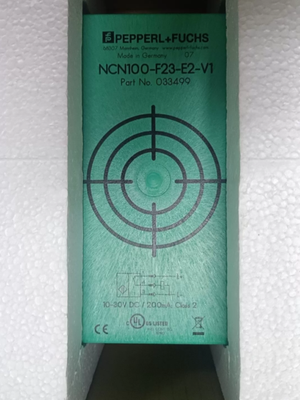 Pepperl+Fuchs NCN100-F23-E2-V1 Square Inductive Proximity Sensor