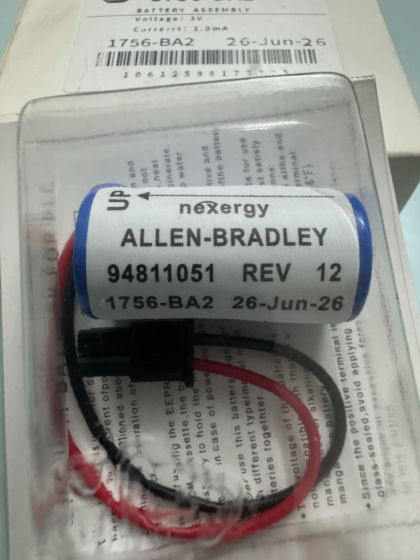 Allen‑Bradley 1756‑BA2 Memory Backup Lithium Battery Assembly