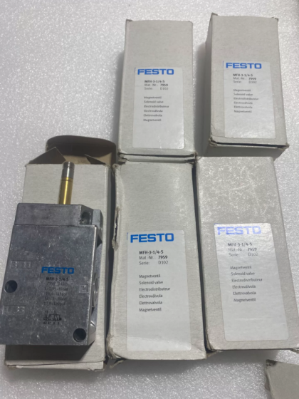 FESTO 7959 (MFH-3-1/4-S) Solenoid Valve Full Product Name: MFH-3-1/4-S, Order No.7959, Tiger Classic Series 3/2-way Normally Closed Single Solenoid Solenoid Valve