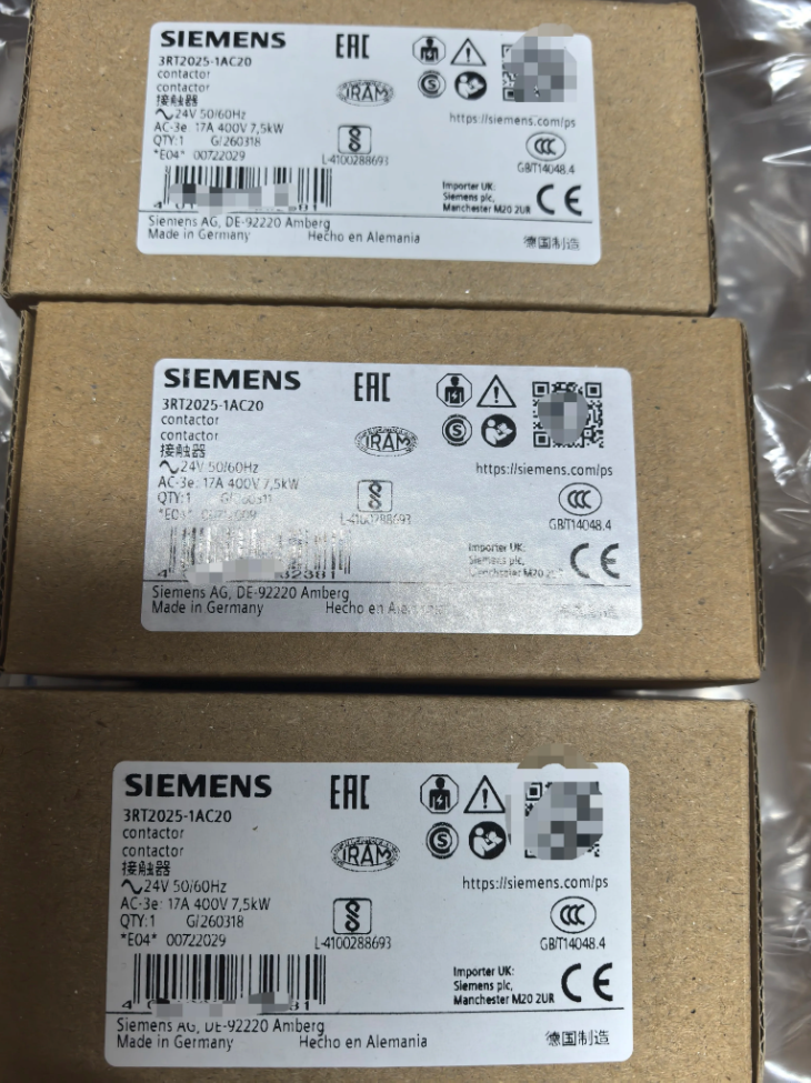 Siemens 3RT2025-1AC20 Motor Contactor